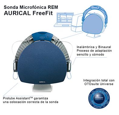 La Sonda Microfónica -REM- de la gama más profesional, la Familia AURICAL, una herramienta esencial para la adaptación más profesional y precisa de audífonos. Aurical FreeFit le permite obtener medidas reales del oído de forma sencilla.              